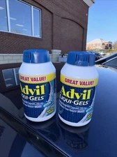 2 PACK - Advil Liqui-Gels Ibuprofen, 200 Mg Liquid Filled 200 Capsules