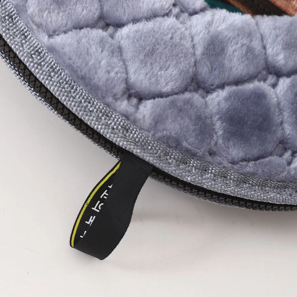 Funda de asiento de inodoro para el hogar Cubierta de asiento de chenilla suave y elástica con cremallera Lavable Foto 4 de 4