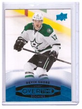 Devin Shore 2015-16 Upper Deck Overtime Blue Parallel Card #170