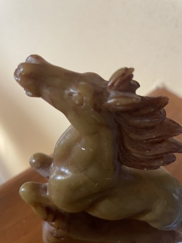 Beautiful Vintage Chinese Soapstone Carved Horse - Picture 7 of 8
