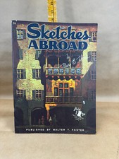 VTG Art Drawing Booklet SKETCHES ABROAD 91 Artist Instructions Walter T. Foster