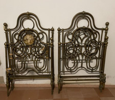 ARREDAMENTO D'EPOCA-ANTICO LETTO MATRIMONIALE-DUE LETTI DISTINTI-ORIGINALE-'800