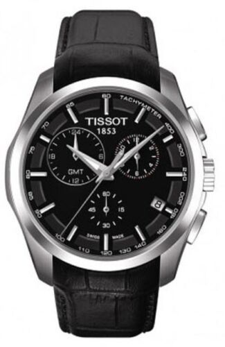 T035.439.16.051.00 Tissot T-Trend Couturier Chrono GMT Black Dial Mens Watch - Picture 1 of 2