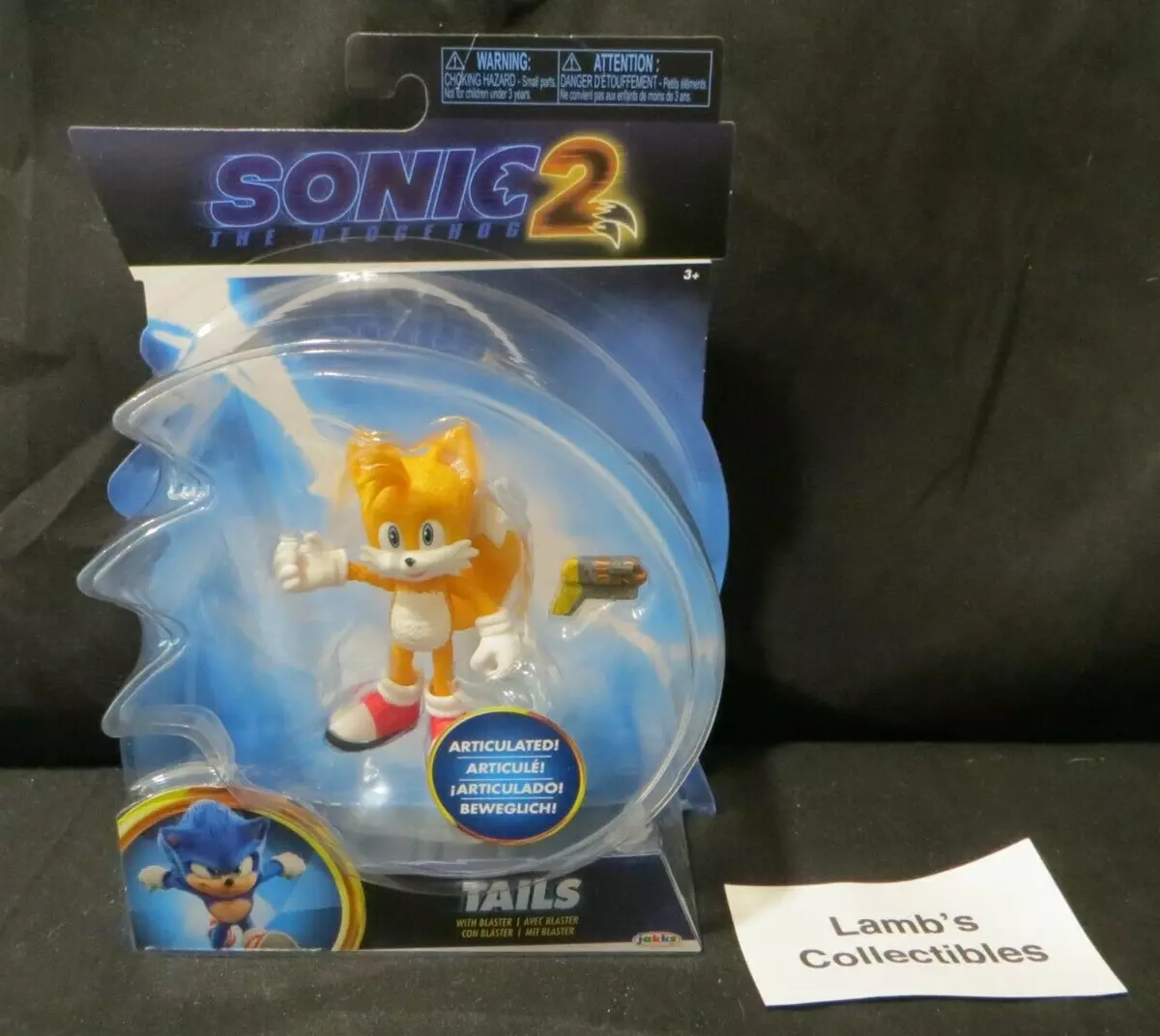  Sonic the Hedgehog 2 The Movie 4 Articulated Action Figure  Collection (Tails) : Toys & Games