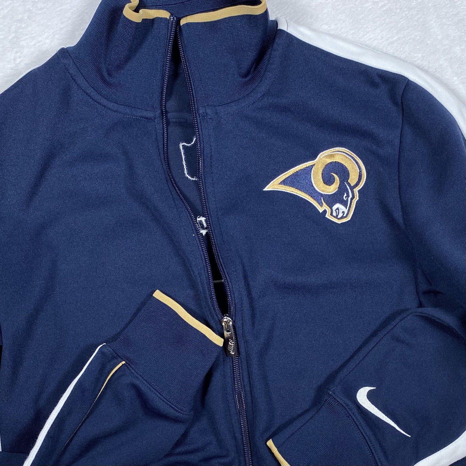 SACAI X NIKE Giacca media uomo NFL Nike On Field Apparel full zip St Louis Rams ricamata
