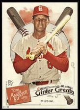 Stan Musial 2019 Allen and Ginter Ginter Greats 5x7 #GG-27 31/49 Cardinals