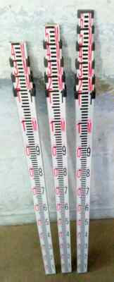 3er Set, 4 5 6 Meter Aluminium Vermessung Stab für Laser Grade Stäbe Land Ver...