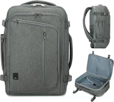 WANDF Expandable 17 " Laptop Travel Backpack/Suitcase - Personal Item Bag Size