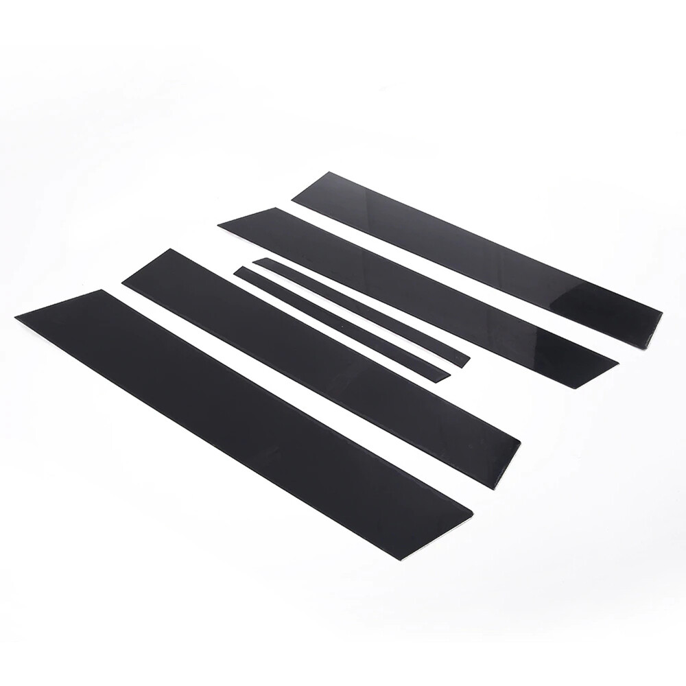 6pcs Gloss Black Pillar Posts for Honda Civic 06-11 Set Door Trim Cover Kit NA2