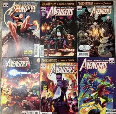 Avengers #13-16 #16 Variant #17 Marvel 2019 Comic Books NM
