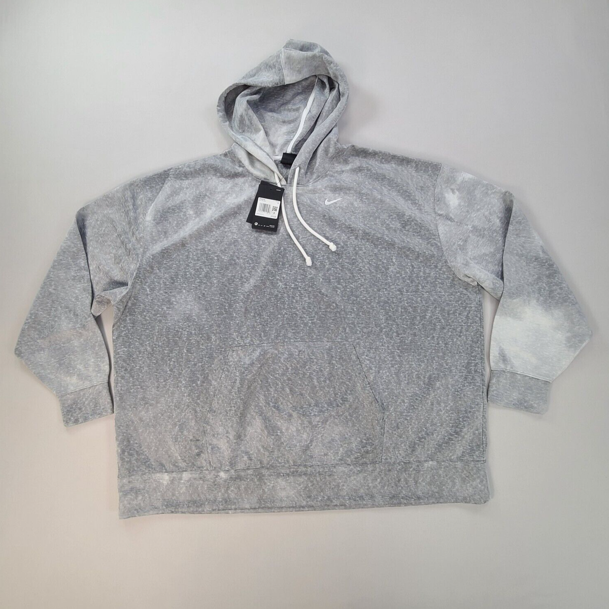 plus size nike metallic logo hoodie