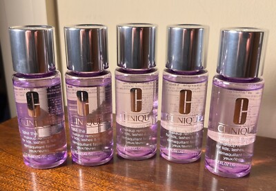 CLINIQUE take the day off Makeup Remover Lids, Lashes & Lips 5 x 1.7oz = 8.5 oz.