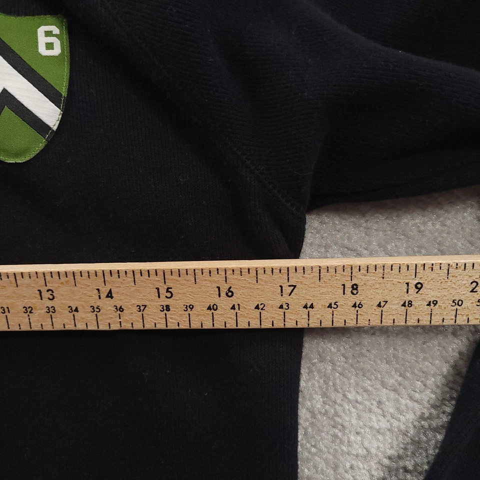 Suéter Old Navy 1/4 Cremallera Niños Jóvenes XL Manga Larga Cuello Simulado Negro Foto 4 de 4