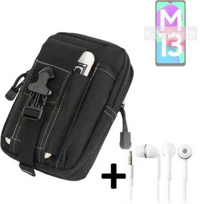 Holster für Samsung Galaxy M13 4G + headphones Extrataschen Outdoor Schutz Hül