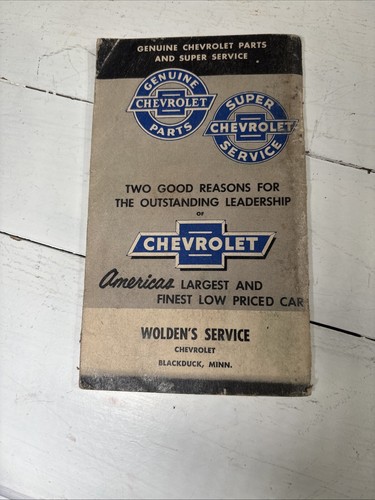 1950 Vintage See The USA in Your Chevrolet Travelog Map Car King Tyler Texas - Picture 6 of 8