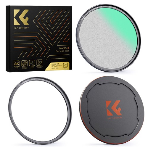 K&F Concept 49-82mm Magnetic Black Diffusion 1/8 Mist Cinematic Effect Filter - Picture 9 of 90