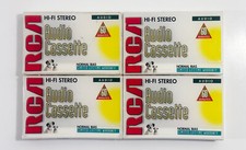 RCA HI-FI Stereo Audio Cassette Tapes 60 Minutes Lot Of 5 Blank NEW NIB
