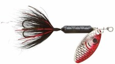 Yakima Bait Wordens Rooster Tail InLine Spinner Lure 1/8 Oz Tinsel Black 208-TBL