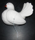 Vintage White Dove Love Bird Ceramic String Holder Wall Decoration Decor — photo 1