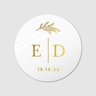 Personalised Wedding Round Printed Stickers Favour Labels Stickers Custom