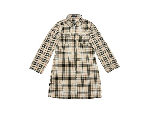 Burberry Blue Label Nova Check Dress Yellow Size 38 Midi Length