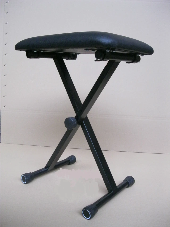 KEYBOARDBANK, KLAVIERHOCKER, SITZ, PIANOSTUHL - VERSTELLBAR-KLAPPBAR-SCHWARZ-KB3 - Bild 2 von 4