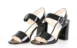 Scarpe Lusso Prada 1x101e 38 37 5 Nuove Nero Vernice azAqHag