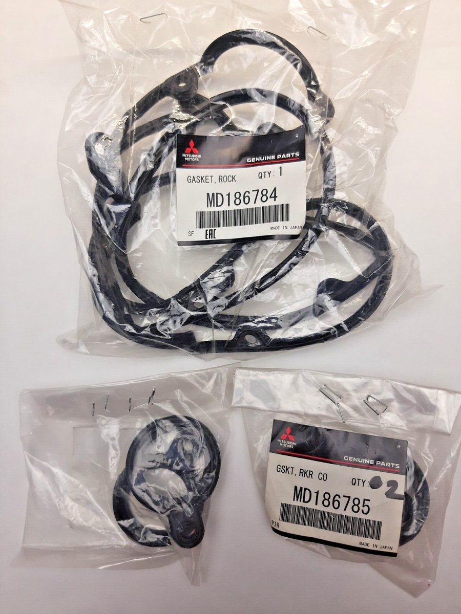 Mitsubishi OEM Valve Cover Gasket and Plug Seals. 4G63T 4G63 4G64