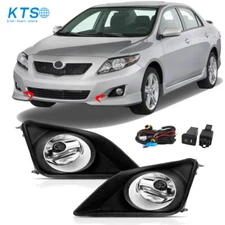For Toyota Corolla 2009-2010 Bumper Driving Fog Lights Lamps w/Switch Left+Right