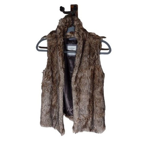 Vegan Fur Vest - Tan 