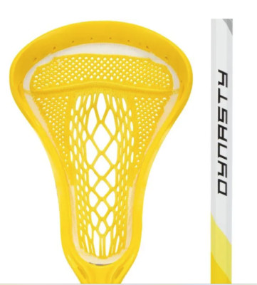 Brine Dynasty Warp Next Women's Complete Lacrosse Stick - Metal Shaft- Yellow