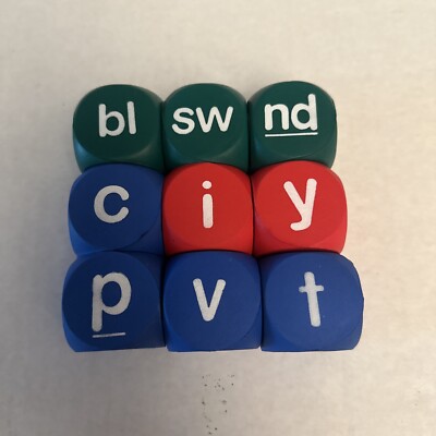9 Form Cubes Alphabet Letters And Blending Beginning And Ending ￼