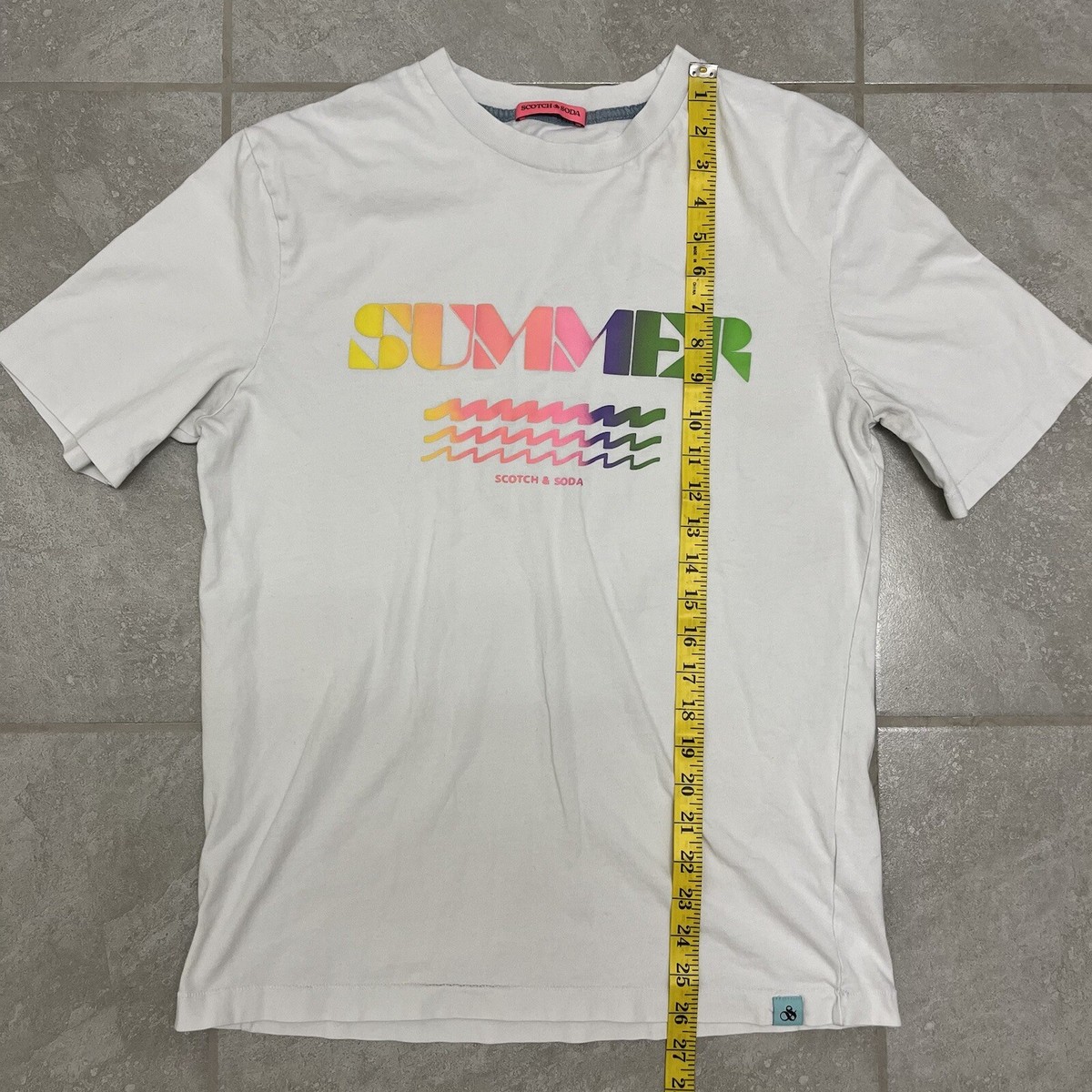 “Scotch & Soda” SSグラフィックプリントTシャツ White s-l1200.jpg