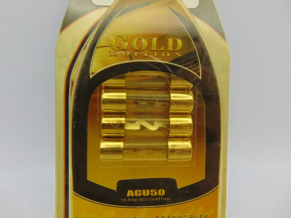 DB Link Car Audio AGU40 AGU 50 Amp Gold Edition New (4 packs of 4) 16 total Fuse - Image 3 of 4