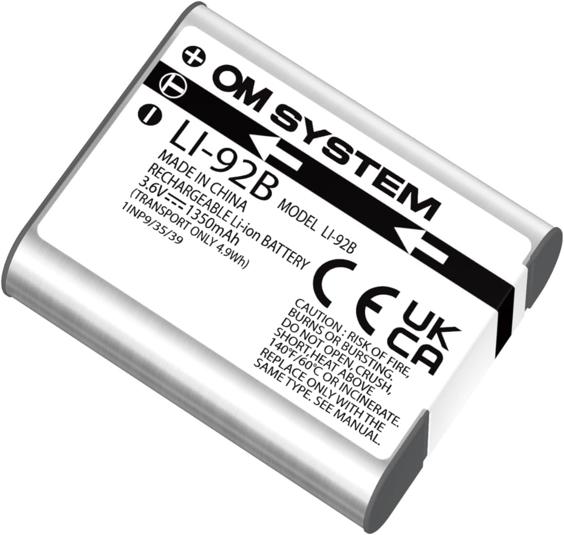OM SYSTEM Li-92B Rechargeable Lithium-Ion Battery for OM SYSTEM Tough TG-7 / Oly