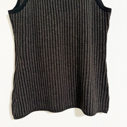 Anthro Laureate Lane Wool Angora Blend Ribbed Sweater Vest Size Large - Picture 6 of 9