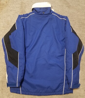 🔥Columbia Vortex Jacket Coat Blue Black White Size 14-16 Teen's