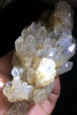 237g Phantom 'Bule Ghost' Pyramid skeletal Elestial QUARTZ Crystal Point  #188