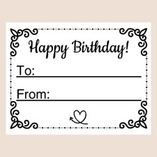 Gift Wrapping Self Adhesive Name Labels Tags Traditional Assorted Stickers Wrap