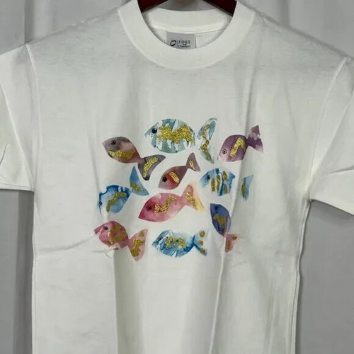 NEW Colorful Fish Youth T-Shirt Size S - Picture 2 of 2