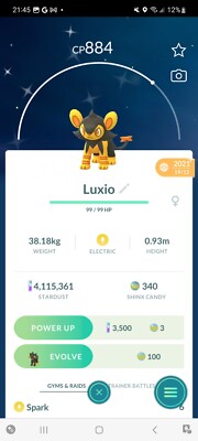 Pokemon Go Shiny Luxio 