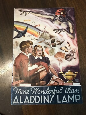 1938 More Wonderful Than Aladdin s Lamp Booklet Very Nice The Book Of Knowledge