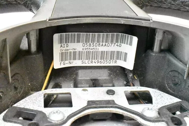 06-10 BMW 530i 525i 3 Spoke Steering Wheel w/ Control Switches Black OEM - Image 4 of 4