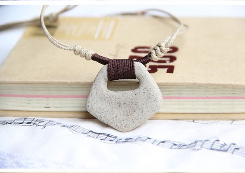 Necklace Pendant Clay Fish Ceramic Fashion Ethnic Jewelry Handmade Adjustable - Picture 10 of 12