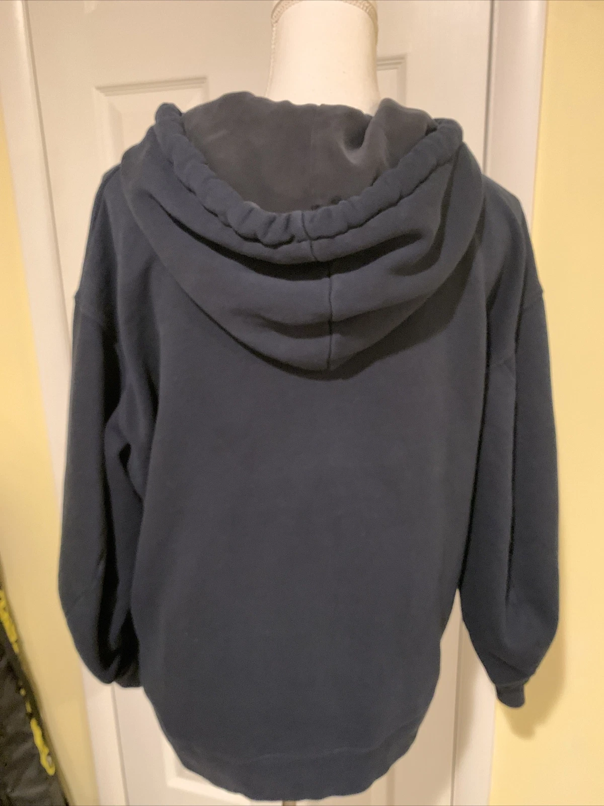 ACNE STUDIOS Felpa con cappuccio da donna unisex punta in pile nero cerniera intera taglia S