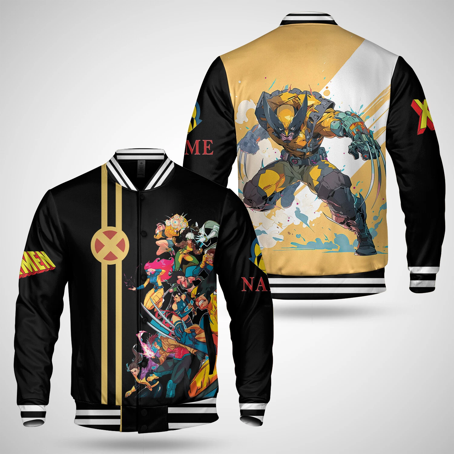 Personalized Wolverine X-Men Baseball Jacket for Fans