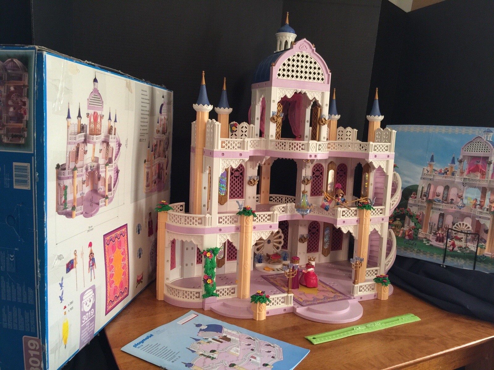 Complete Playmobil 3019 Fairytale Princess Castle 1998 Box Poster King