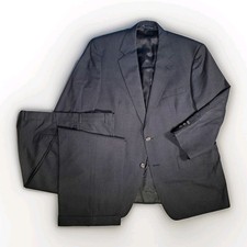 Brooks Brothers Men's 2-Piece Suit 44R Charcoal Gray Worsted Wool Made In USA