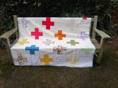 Patchwork Quilt Decke Überwurf Tagesdecke  