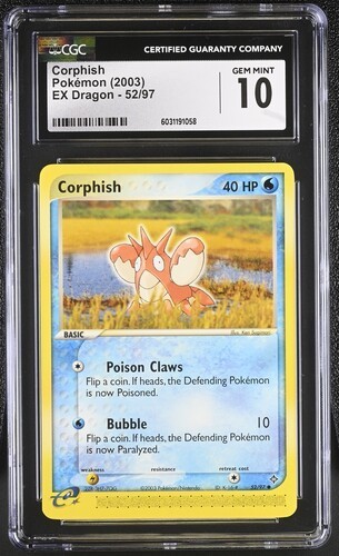 Corphish graded CGC 10 for sale on eBay